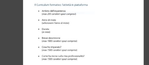 Come compilare il Curriculum Formativo