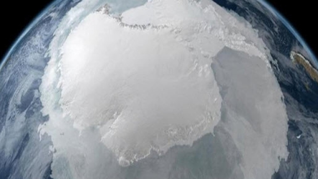 Immagine dell'anomalia in antartide