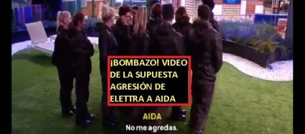 Imágenes en vídeo de lo que pasó entre Aída y Elettra y la supuesta agresión de la italiana que podría costarle la expulsión Imágenes en vídeo de lo que pasó entre Aída y Elettra y la supuesta agresión de la italiana que podría costarle la expulsión
