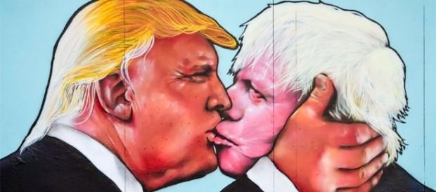 Massive Mural Of Donald Trump Kissing Boris Johnson Shows Up In ... - sickchirpse.com Massive Mural Of Donald Trump Kissing Boris Johnson Shows Up In ... - sickchirpse.com