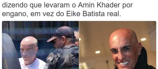 Memes e comentários engraçados sobre a prisão de Eike tomaram conta do Twitter. Screenshot: Twitter. Memes e comentários engraçados sobre a prisão de Eike tomaram conta do Twitter. Screenshot: Twitter.