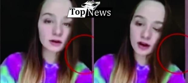 Menina faz vídeo cantando e algo arrepiante passa atrás dela Menina faz vídeo cantando e algo arrepiante passa atrás dela