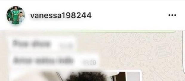 Mulher de jogador postou print da última conversa que tiveram Mulher de jogador postou print da última conversa que tiveram