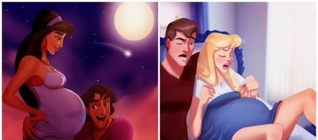 Princesas dos desenhos da Disney grávidas Princesas dos desenhos da Disney grávidas