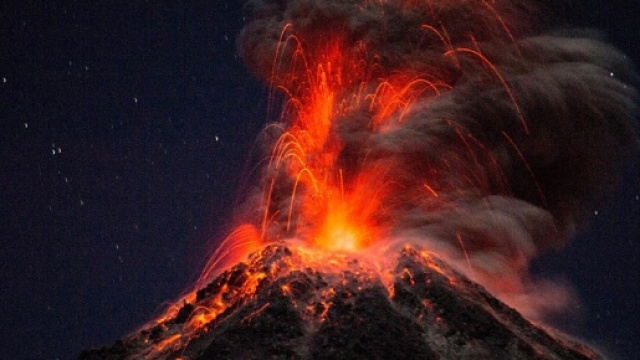 Il vulcano Colima definito anche "Vulcano di fuoco".