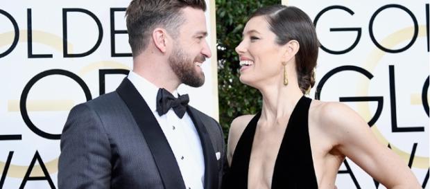 Justin Timberlake durante i Golden Globe Justin Timberlake durante i Golden Globe