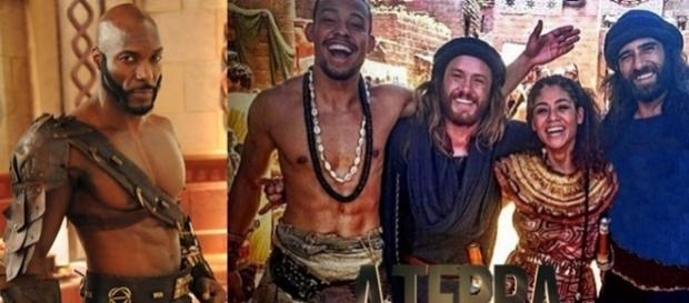 Zuma encontra sua família na novela 'A Terra Prometida' Zuma encontra sua família na novela 'A Terra Prometida'