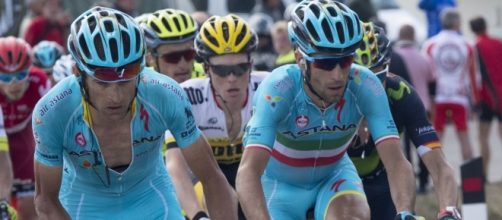 Nibali e Scarponi nella scorsa edizione del Giro d'Italia