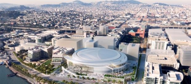 Recreación de lo que será el Chase Center, nuevo estadio de los Warriors Recreación de lo que será el Chase Center, nuevo estadio de los Warriors