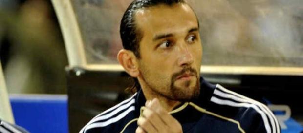 Hernán Barcos, novo jogador contratado pelo Santos. Hernán Barcos, novo jogador contratado pelo Santos.