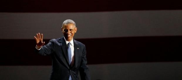 Obama delivers his farewell speech in Chicago - Photo via Nam Y. Huh - mercurynews.com Obama delivers his farewell speech in Chicago - Photo via Nam Y. Huh - mercurynews.com