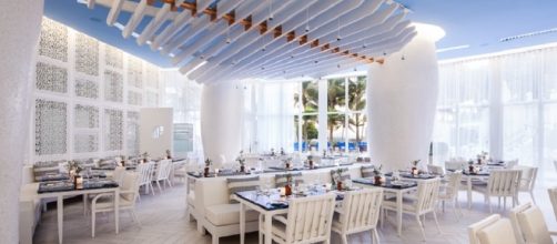 Reminiscent of a Greek taverna seaside, Atlantikos is the newest restaurant at the St. Regis