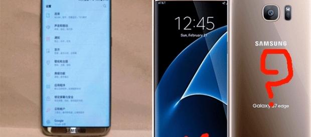 Le futur S8 (à g., s'il s'agit bien de lui) se dispensera du bouton central de marche-arrêt du S7 Edge Le futur S8 (à g., s'il s'agit bien de lui) se dispensera du bouton central de marche-arrêt du S7 Edge