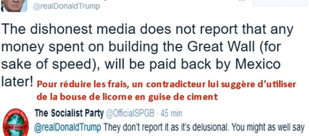 Le plus fou, c'est que Donald Trump répond à ses contradicteurs sur Twitter (genre ''it's spelled YUGE'') Le plus fou, c'est que Donald Trump répond à ses contradicteurs sur Twitter (genre ''it's spelled YUGE'')