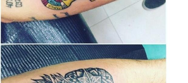 Los nuevos tatuajes de Rodri y Bea. Los nuevos tatuajes de Rodri y Bea.
