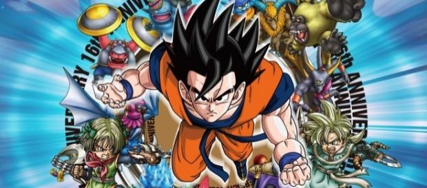 Poster de la revista V-Jump con Goku Poster de la revista V-Jump con Goku