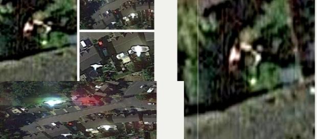 Série de imagens onde Mooner aparece lutando contra os alienígenas para escapar da abdução Série de imagens onde Mooner aparece lutando contra os alienígenas para escapar da abdução