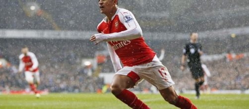 Alexis Sanchez attaccante dell'Arsenal