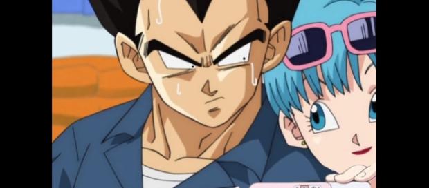 Fan art de Vegeta y Bulma enterándose del embarazo de esta ultima Fan art de Vegeta y Bulma enterándose del embarazo de esta ultima