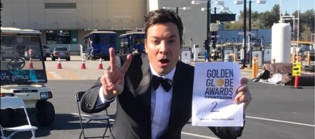 Jimmy Fallon, presentatore dei Golden Globe Awards 2017 (Credits: @FallonTonight) Jimmy Fallon, presentatore dei Golden Globe Awards 2017 (Credits: @FallonTonight)