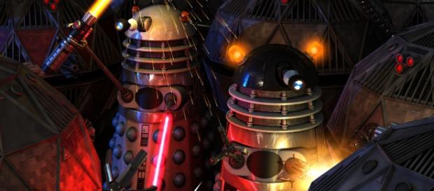The Daleks return in new computer-generated web comic Trapped in Amber. The Daleks return in new computer-generated web comic Trapped in Amber.