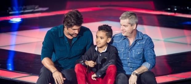 Victor & Leo com Marco Souzza no The Voice Kids Victor & Leo com Marco Souzza no The Voice Kids