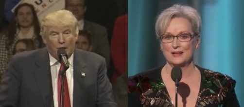Donald Trump and Meryl Streep, via Twitter