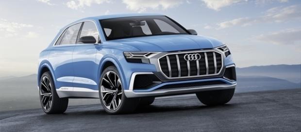 Audi Q8 Concept tem 5 m de comprimentos e 3 m de distância entreeixos Audi Q8 Concept tem 5 m de comprimentos e 3 m de distância entreeixos