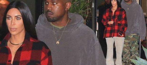 Kim and Kanye enjoy a rare night out in comfy outfits - imagem: juliano-daddy/X17online.com Kim and Kanye enjoy a rare night out in comfy outfits - imagem: juliano-daddy/X17online.com