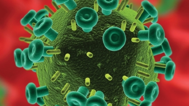 Un'immagine tridimensionale del virus HIV