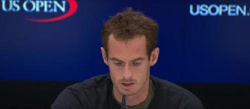 Andy Murray during a press conference before the 2017 US Open. (Image Credit: US Open Tennis Championships channel/YouTube)