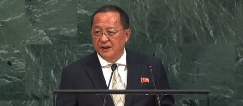 Kim D.P.R. Korea denounces US President’s ‘reckless and violent’ comments. [United Nations/ Youtube screencap]