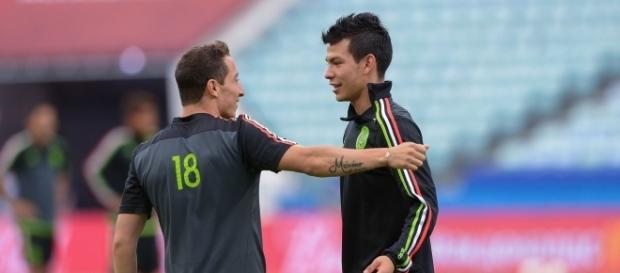 Andrés Guardado e Hirving Lozano (vía: Mexsport) Andrés Guardado e Hirving Lozano (vía: Mexsport)