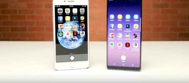 iPhone 8 Plus vs. Galaxy Note 8 Speed Test - (Image Credit: PhoneBuff Channel/YouTube) iPhone 8 Plus vs. Galaxy Note 8 Speed Test - (Image Credit: PhoneBuff Channel/YouTube)