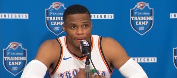 Russell Westbrook of the OKC Thunder (via YouTube - ESPN screencap) Russell Westbrook of the OKC Thunder (via YouTube - ESPN screencap)