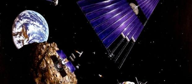 Solar power station facilites asteroid mining (Image courtesy: NASA/ Wikimedia Commons) Solar power station facilites asteroid mining (Image courtesy: NASA/ Wikimedia Commons)