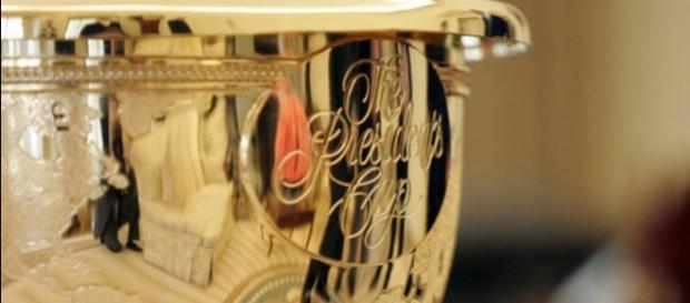 The Presidents Cup golf trophy. (ImageCredit: Paul Morse/Wikimedia Commons) The Presidents Cup golf trophy. (ImageCredit: Paul Morse/Wikimedia Commons)