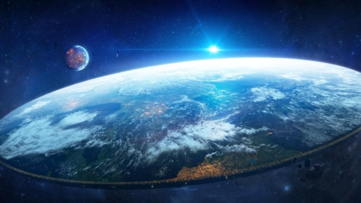 Flat Earth Desktop Wallpaper