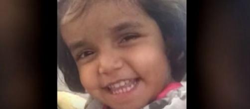 Sherin Mathews missing in Richardson, TX. (Image from WFAA/YouTube)