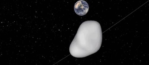 A massive asteroid will fly near to Earth on Thursday [Image via YouTube/ Qronos16]