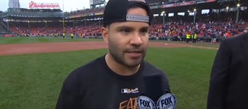 Houston's Jose Altuve celebrates the series win. [Image by MLG/YouTube]