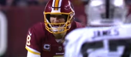 Kirk Cousins helped the Washington Redskins beat the Oakland Raiders. --- YouTube screen capture / NFL