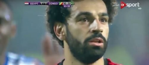 Mohamed Salah scores winning goal, qualifying Egypt for the 2018 World Cup games. Photo via Foot Goal/YouTube.
