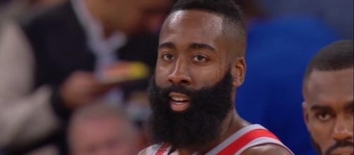 Rockets guard James Harden had 36 points in a win against the Knicks -- Ximo Pierto via YouTube