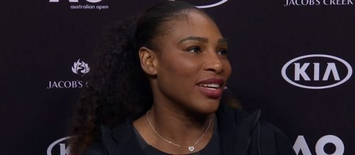 Serena Williams during a press conference after winning the 2017 Australian Open/ Photo: screenshot via Australian Open TV channel on YouTube