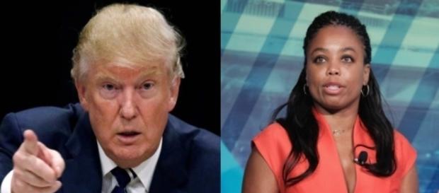 Donald Trump, Jemele Hill, via Twitter Donald Trump, Jemele Hill, via Twitter