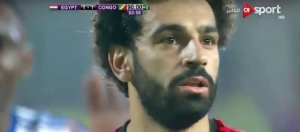 Mohamed Salah scores winning goal, qualifying Egypt for the 2018 World Cup games. Photo via Foot Goal/YouTube. Mohamed Salah scores winning goal, qualifying Egypt for the 2018 World Cup games. Photo via Foot Goal/YouTube.