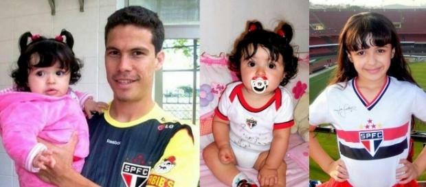 Anna Luiza com Hernanes em 2009 Anna Luiza com Hernanes em 2009