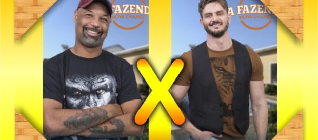 Dinei e Marcos estão na quarta roça em A Fazenda - Nova Chance Dinei e Marcos estão na quarta roça em A Fazenda - Nova Chance