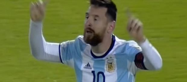 Lionel Messi celebrating his thhird goal against Ecuador/ Photo: screenshot via GOLAZO TV channel on YouTube Lionel Messi celebrating his thhird goal against Ecuador/ Photo: screenshot via GOLAZO TV channel on YouTube